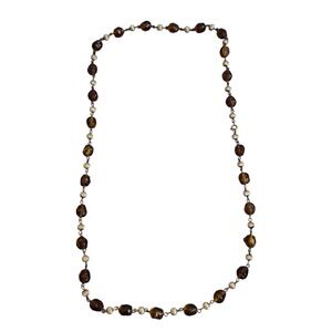 Vintage Baltic Amber Necklace Cognac Honey Round Beads Untested